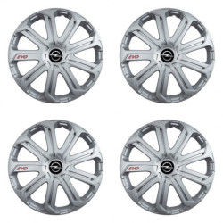 Puklice pre Opel 15 Evo silver