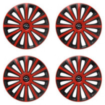 Puklice pre Opel 15 TREND red and black