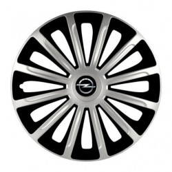 Puklice pre Opel 15 TREND silver and black