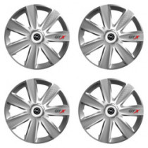 Puklice pre Opel 15 GTX CARBON silver