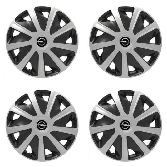 Puklice pre Opel pre dodávky 16 Craft silver and black
