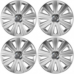 Puklice pre Seat 14 Aviator carbon RC silver