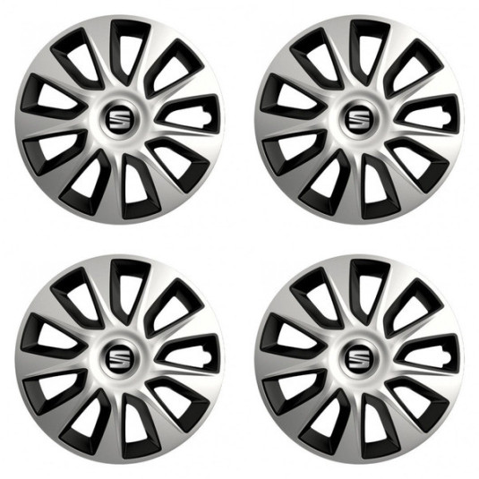 Puklice pre Seat 15 STRATOS double colour - výpredaj