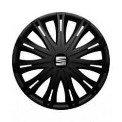 Puklice pre Seat 15 SPARK BLACK
