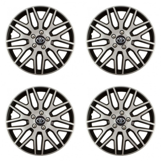 Puklice pre Toyota 15 Dakar NC silver and black