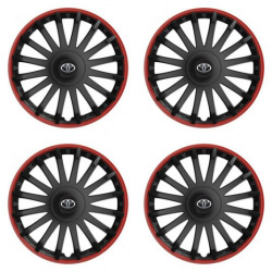 Puklice pre Toyota 16 CRYSTAL RO black