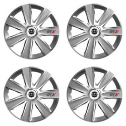 Puklice pre Toyota 16 GTX CARBON silver