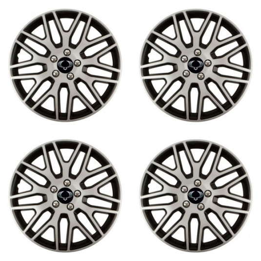 Puklice pre Sangyong 15 Dakar NC silver and black