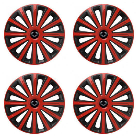 Puklice pre Sangyong 15 TREND red and black
