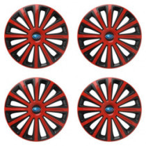 Puklice pre Subaru 15 TREND red and black