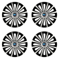 Puklice pre Subaru 15 TREND silver and black