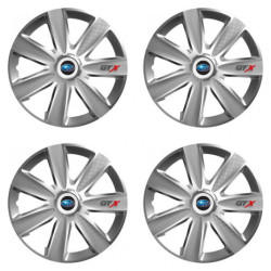Puklice pre Subaru 15 GTX CARBON silver