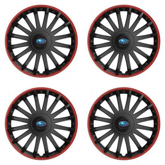 Puklice pre Subaru 15 CRYSTAL RO black