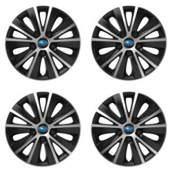 Puklice pre Subaru 15 RAPIDE silver and black