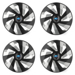 Puklice pre Subaru 16 Vector RC black and silver