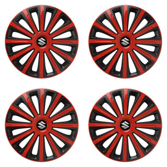 Puklice pre Suzuki 15 TREND red and black