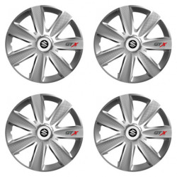 Puklice pre Suzuki 16 GTX CARBON silver