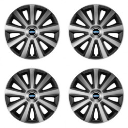 Puklice pre Ford 15 Aviator carbon silver&black