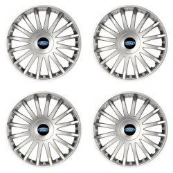 Puklice pre Ford 15 CRYSTAL silver