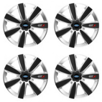 Puklice pre Ford 15 GTX CARBON silver/black