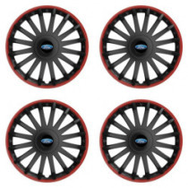 Puklice pre Ford 16 CRYSTAL RO black