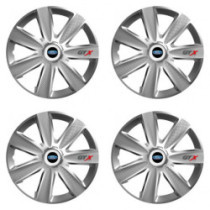 Puklice pre Ford 16 GTX CARBON silver