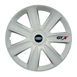 Puklice pre Ford 17 GTX carbon white