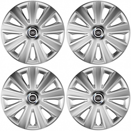 Puklice pre Land Rover 14 Aviator carbon RC silver