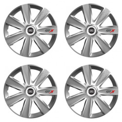 Puklice pre Land Rover 14 GTX CARBON silver