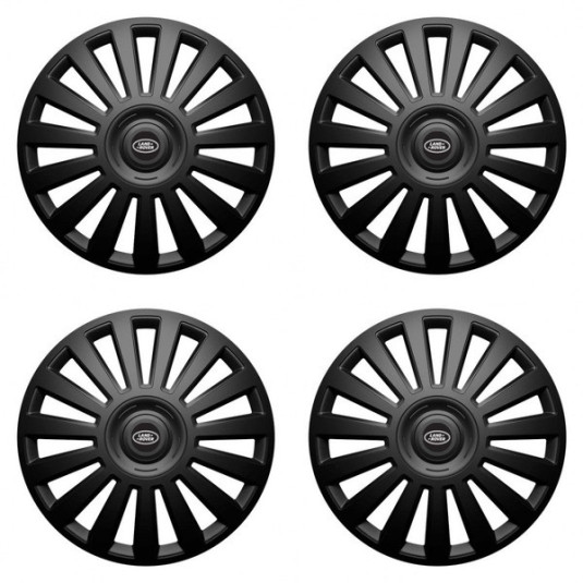 Puklice pre Land Rover 15 Luxury black