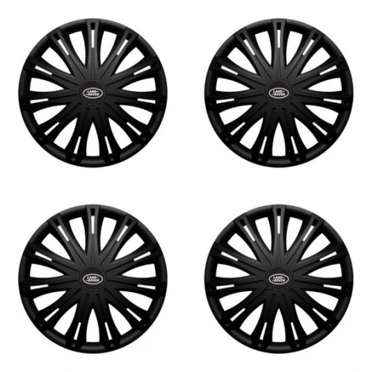 Puklice pre Land Rover 15 SPARK BLACK