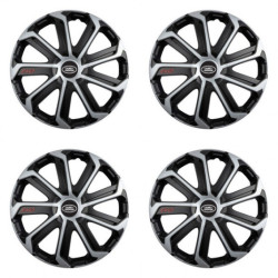 Puklice pre Land Rover 16 Evo black&silver