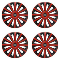 Puklice pre Land Rover 16 TREND red and black