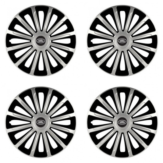 Puklice pre Land Rover 16 TREND silver and black