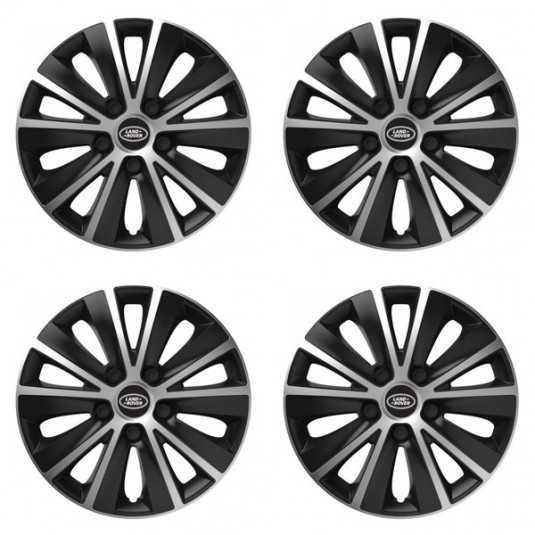 Puklice pre Land Rover 16 RAPIDE silver and black