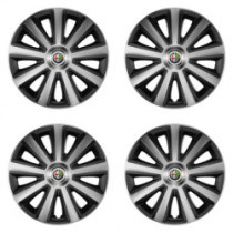 Puklice pre Alfa Romeo 14 Aviator carbon silver&black