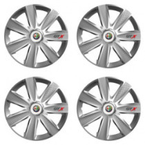 Puklice pre Alfa Romeo 14 GTX CARBON silver