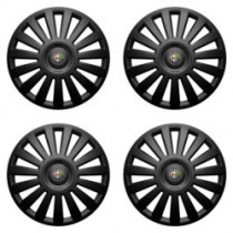 Puklice pre Alfa Romeo 15 Luxury black