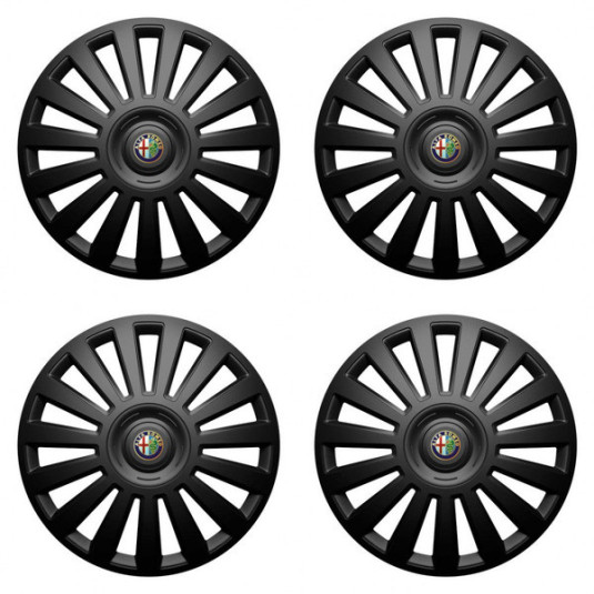 Puklice pre Alfa Romeo 15 Luxury black