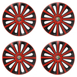 Puklice pre Alfa Romeo 15 TREND red and black
