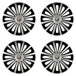 Puklice pre Alfa Romeo 15 TREND silver and black