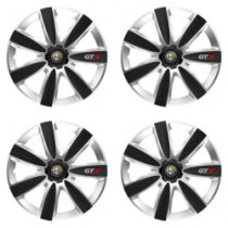 Puklice pre Alfa Romeo 15 GTX CARBON silver/black