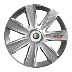 Puklice pre Alfa Romeo 15 GTX CARBON silver