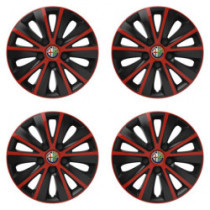 Puklice pre Alfa Romeo 15 RAPIDE red and black