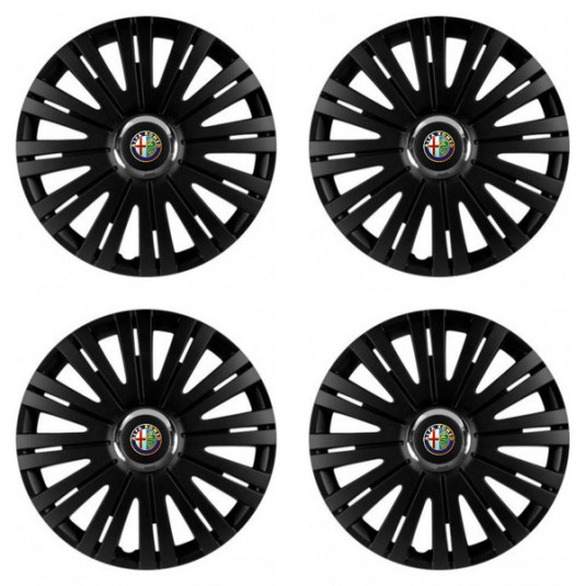 Puklice pre Alfa Romeo 15 ACTIVE RC BLACK