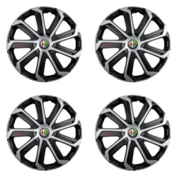 Puklice pre Alfa Romeo 16 Evo black&silver