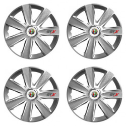 Puklice pre Alfa Romeo 16 GTX CARBON silver