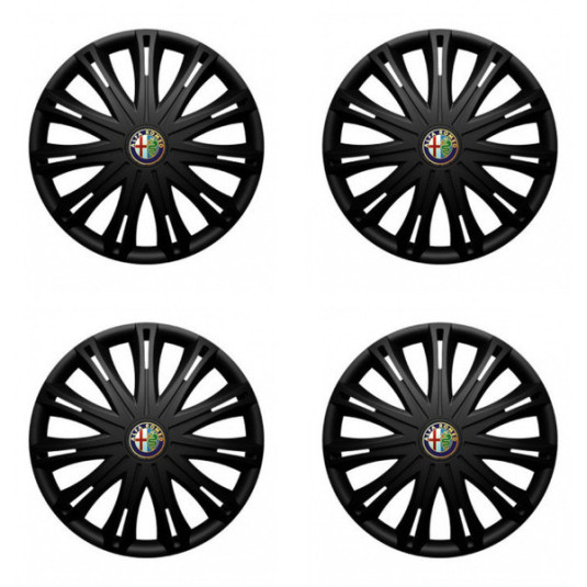 Puklice pre Alfa Romeo 17 SPARK BLACK