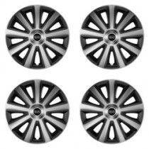 Puklice pre Kia (staršie logo) 14 Aviator carbon silver&black