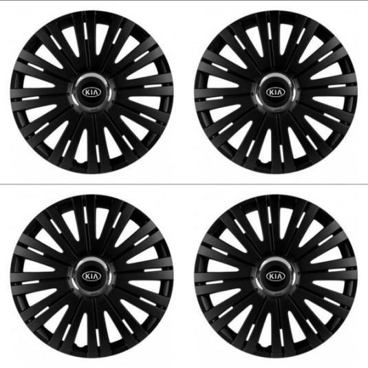 Puklice pre Kia (staršie logo) 14 ACTIVE RC BLACK